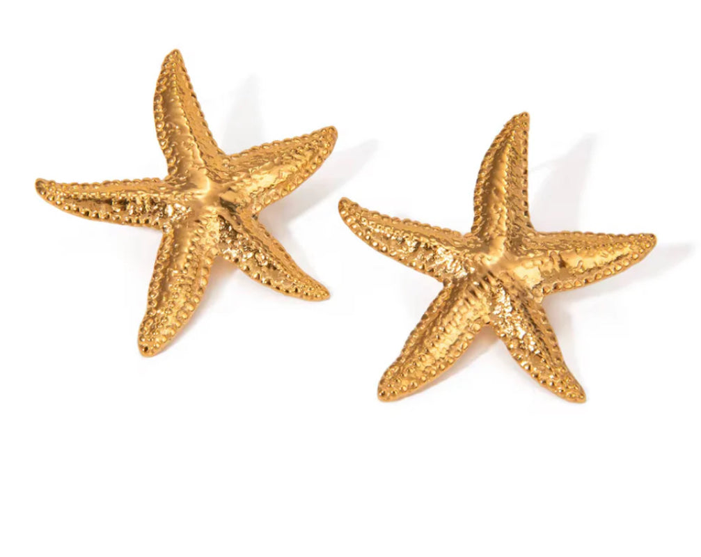 Palma Large Starfish Earrings