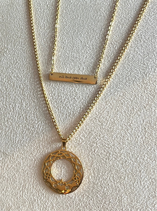 Níl bua gan dua | Seanfhocial Necklace
