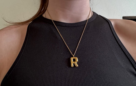 Bubble Inital Necklace