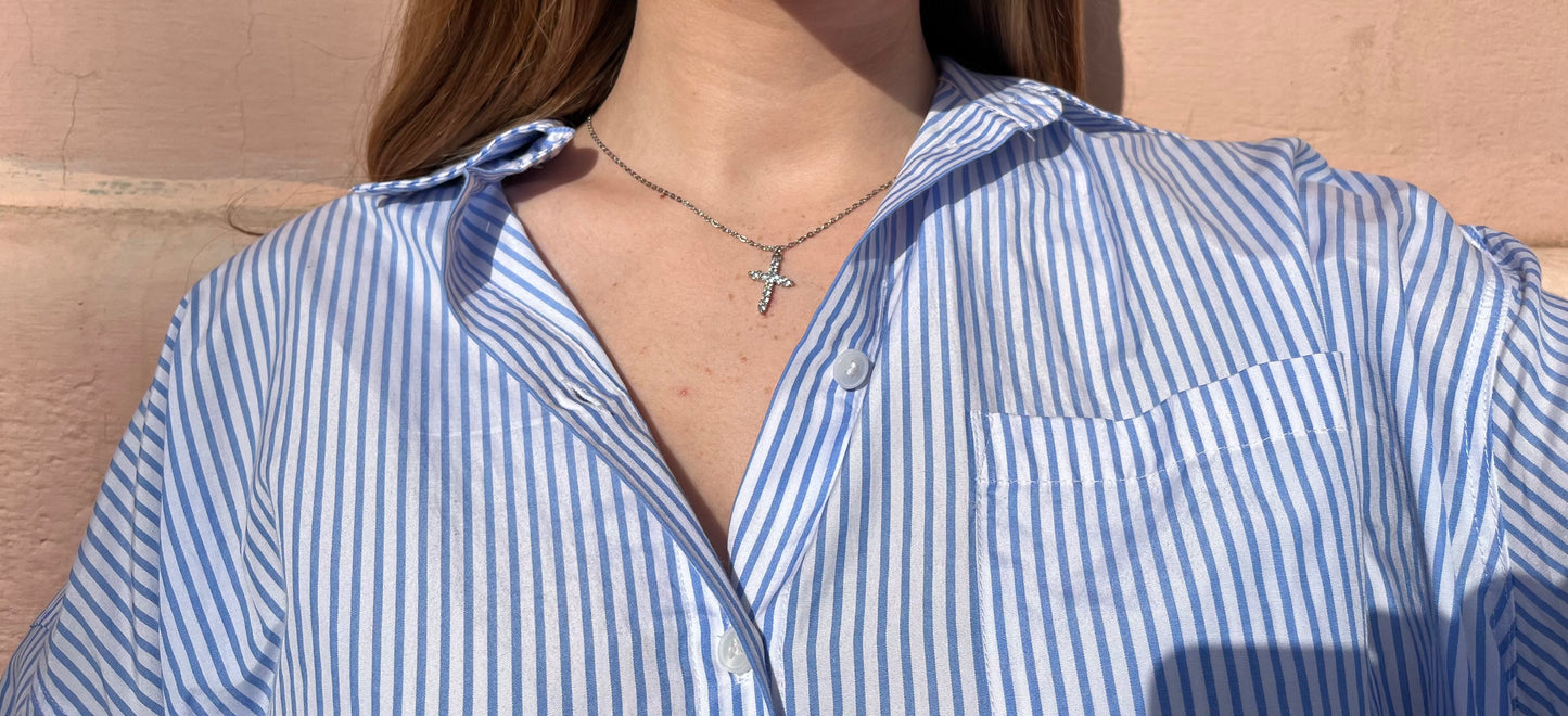 Sparking Cross Necklace