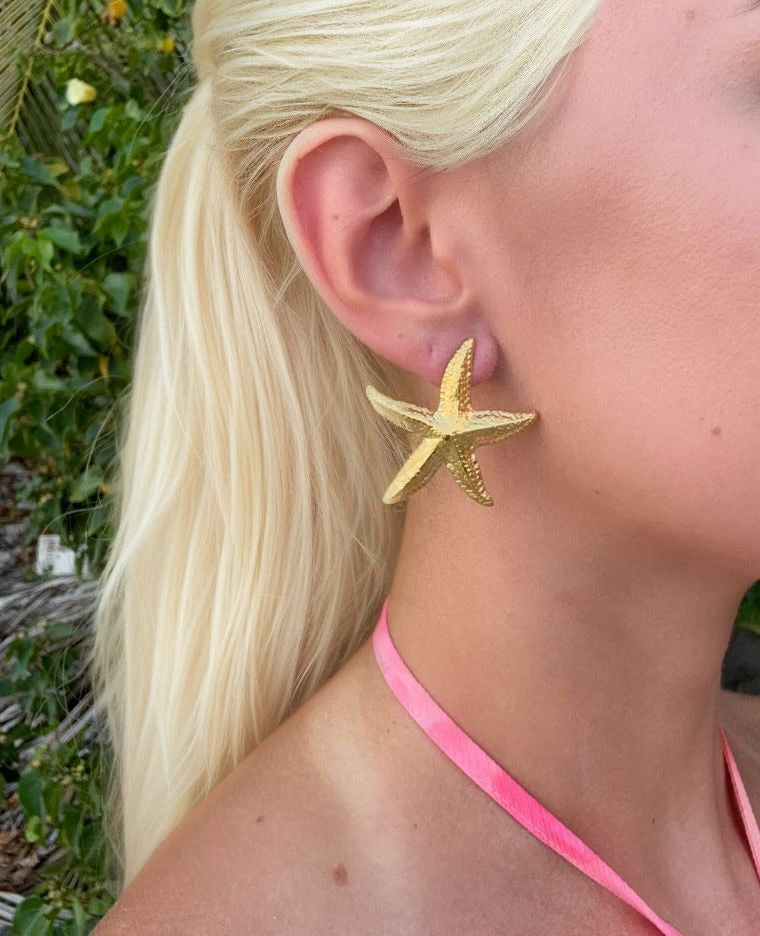 Palma Large Starfish Earrings