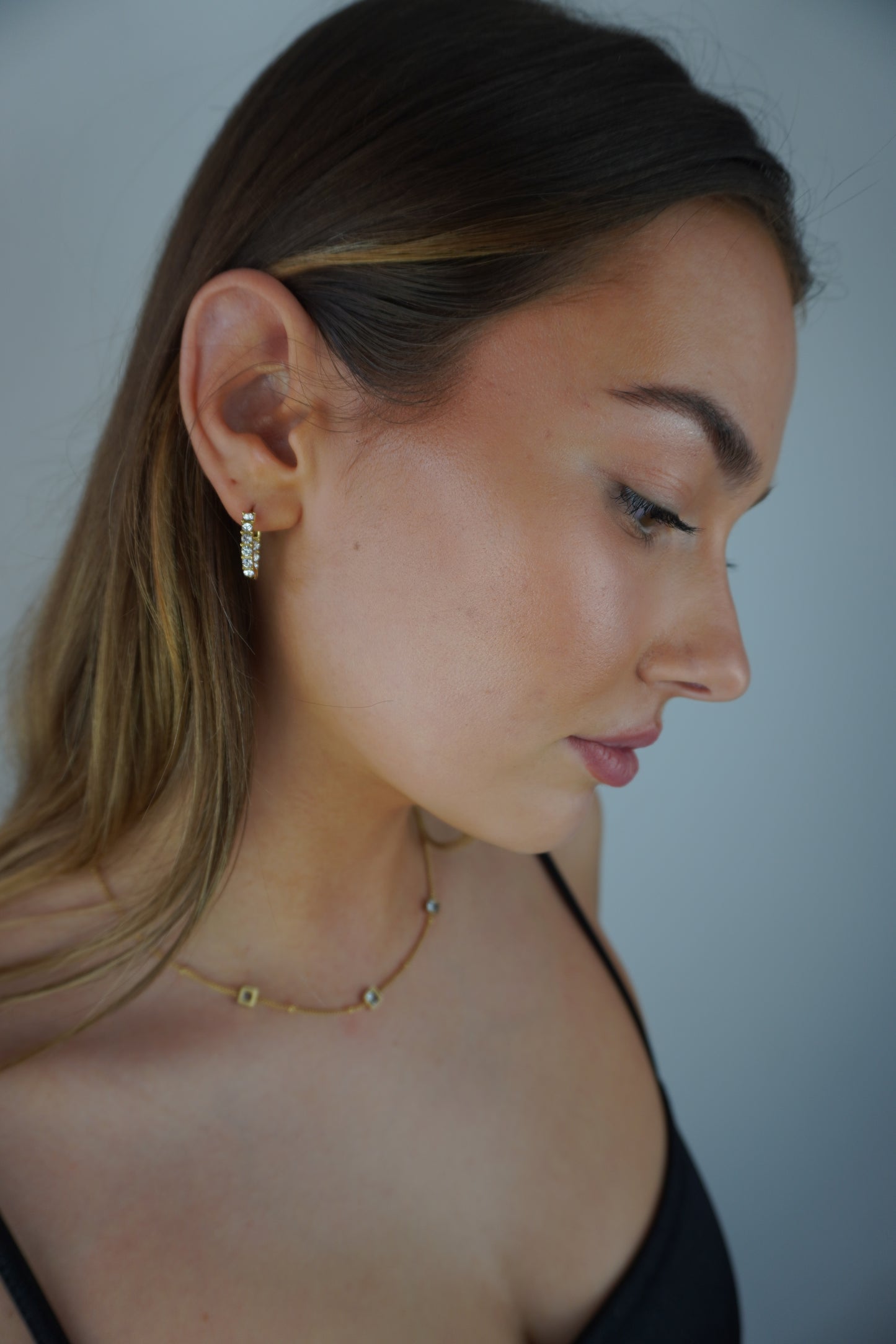 Zara Sparkle Zirconia Hoops