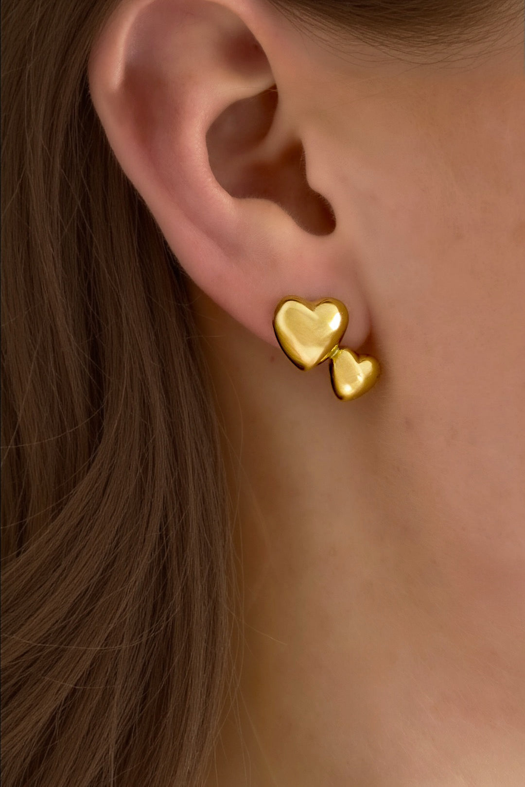 Darcy Heart Stud Earrings