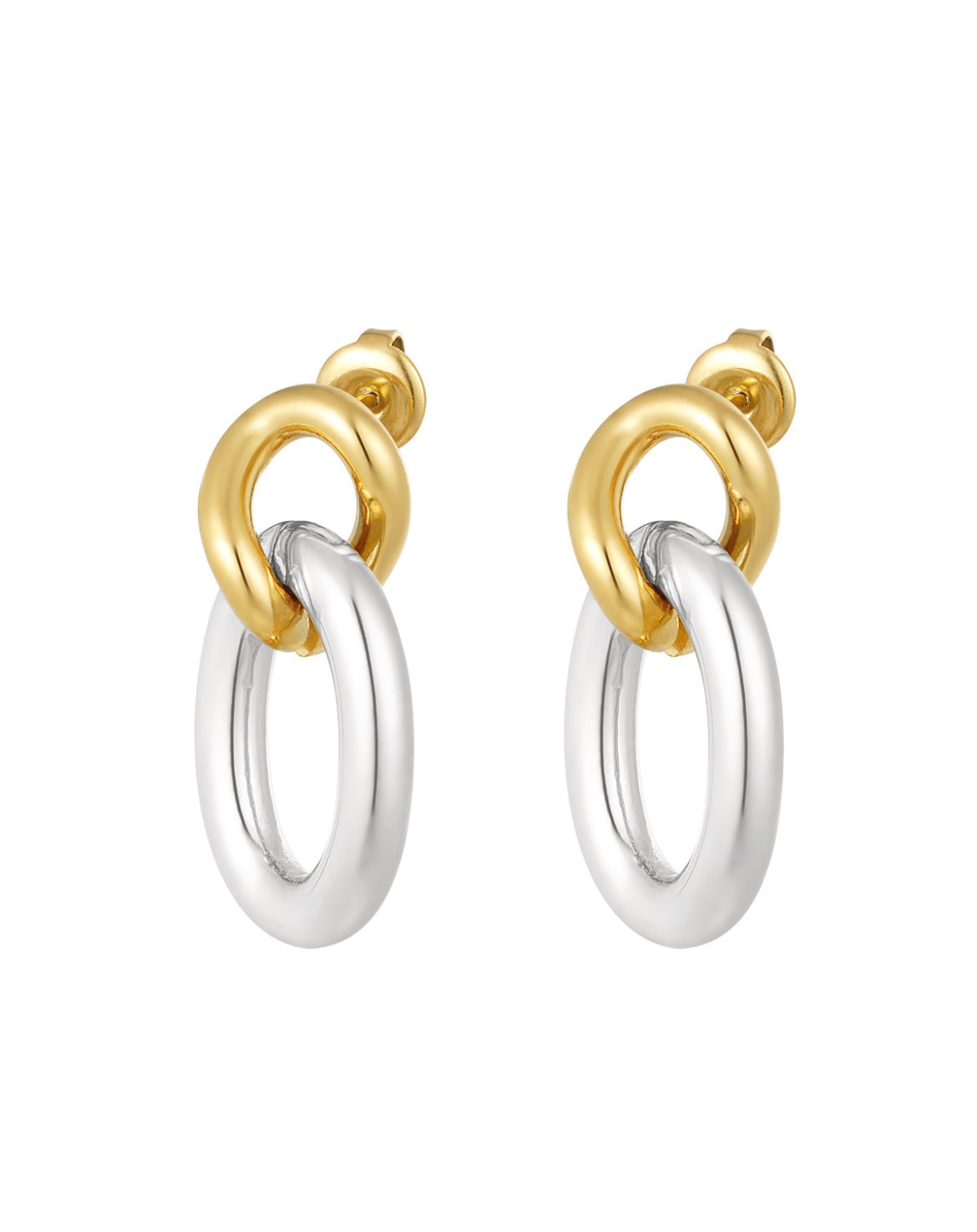 Nina Two Tone Earrings