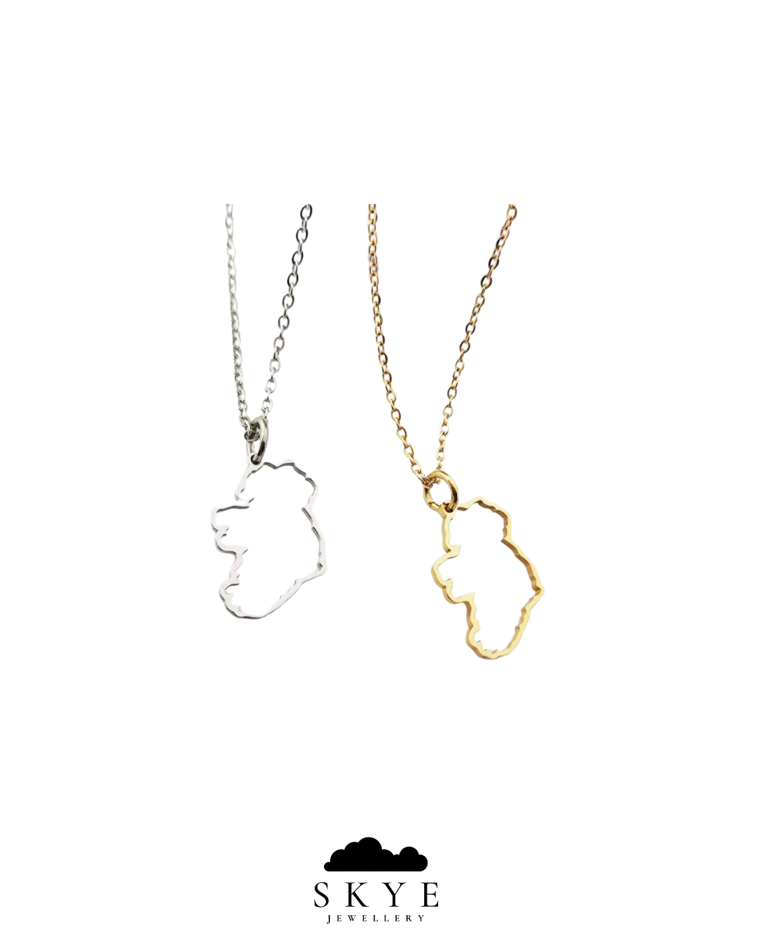 Éire Map Outline Necklace