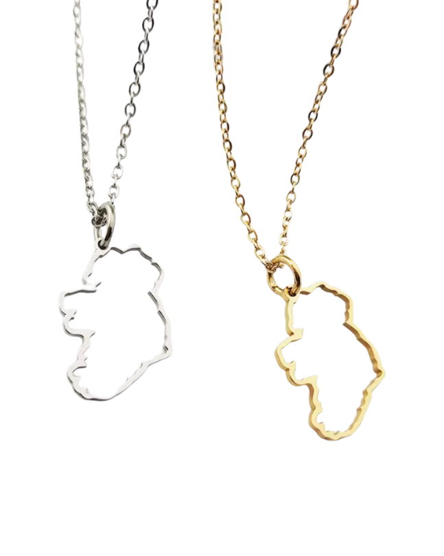 Éire Map Outline Necklace