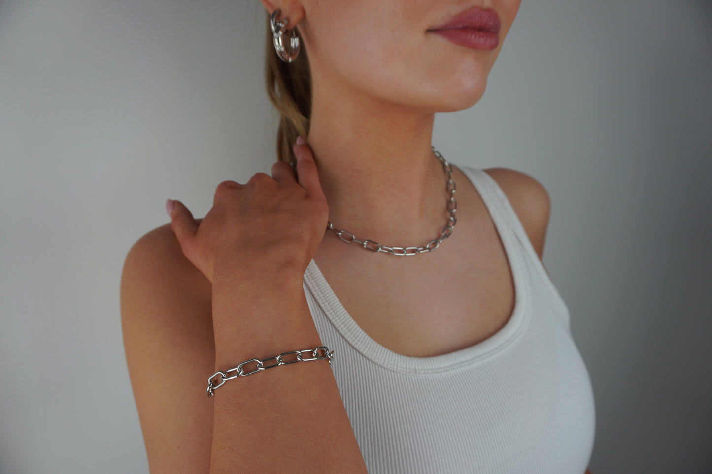 Zoe Silver Link Chain