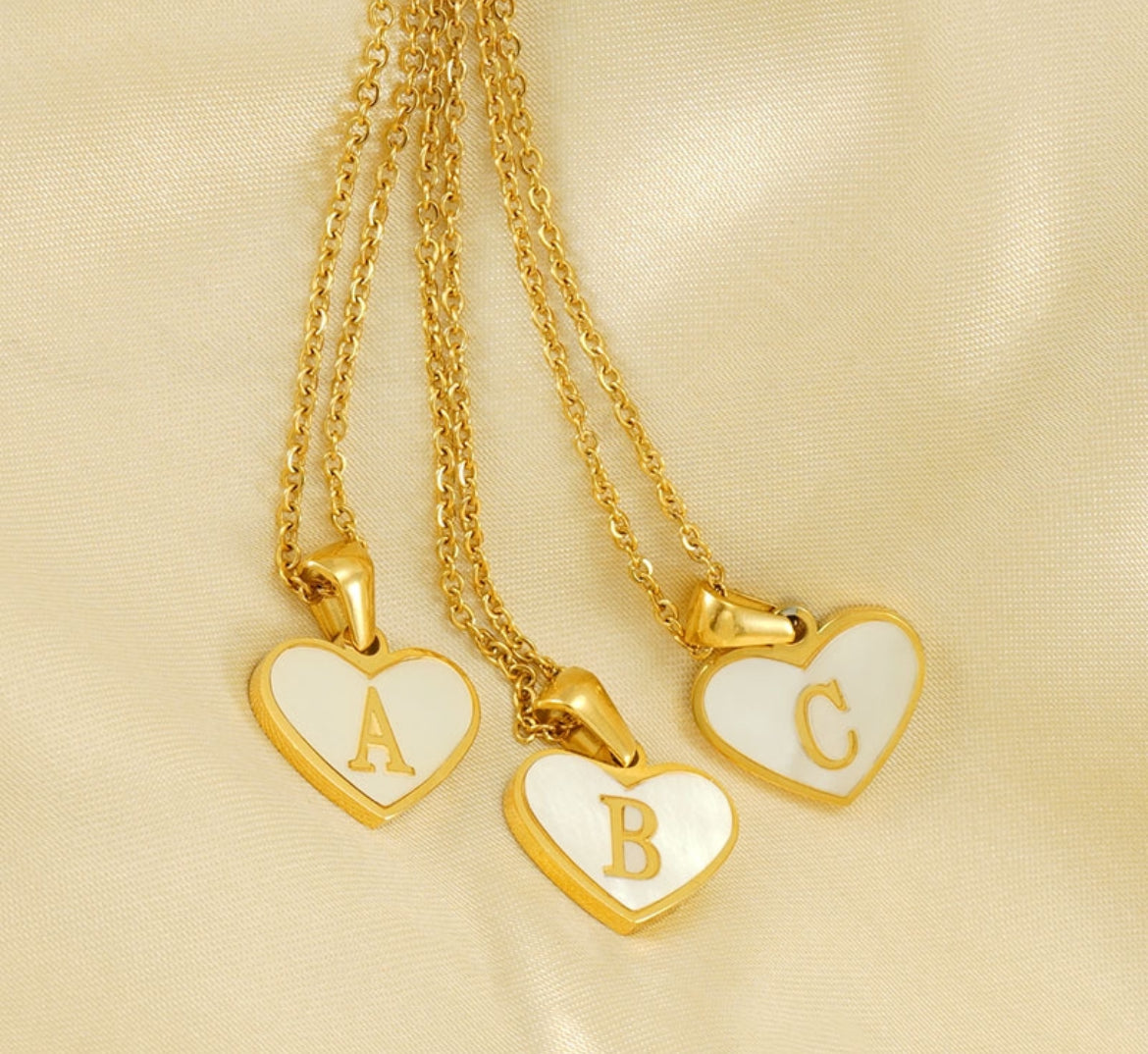 Heart Initial Necklace