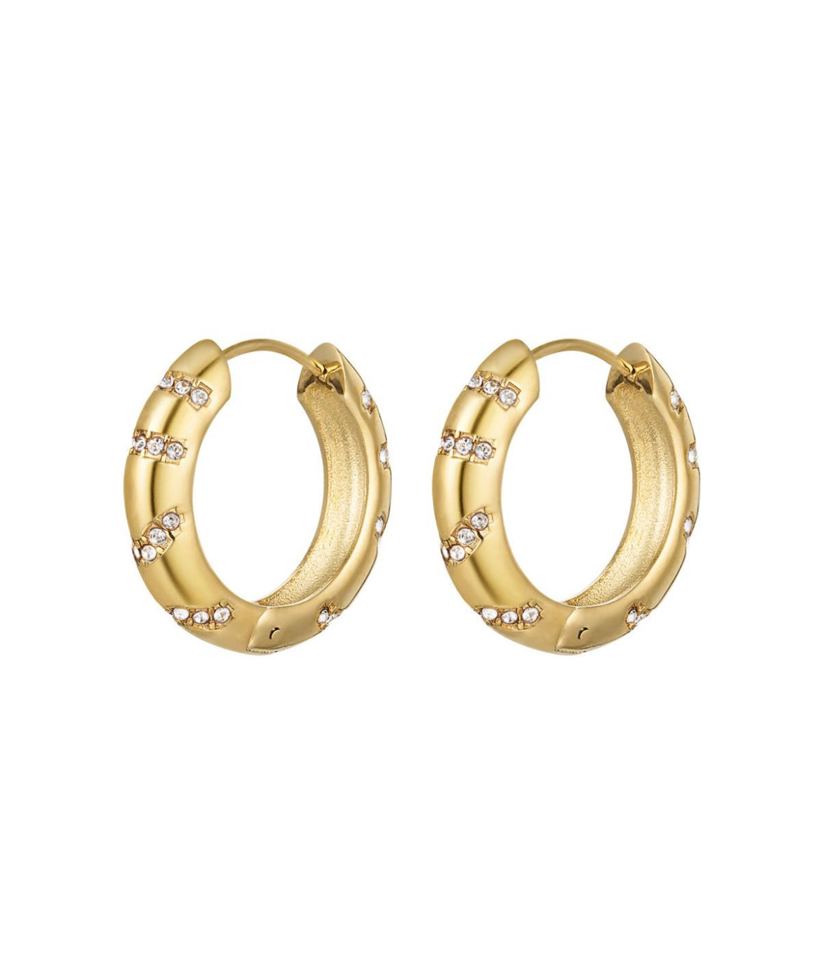 Ava Rhinestone Hoops