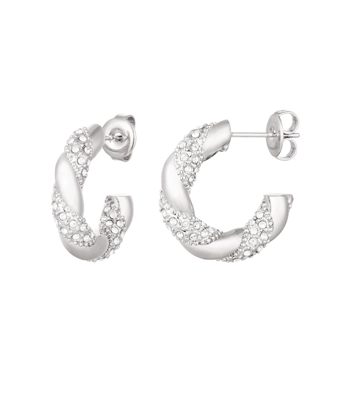 Isabella Sparkle Twist Hoops