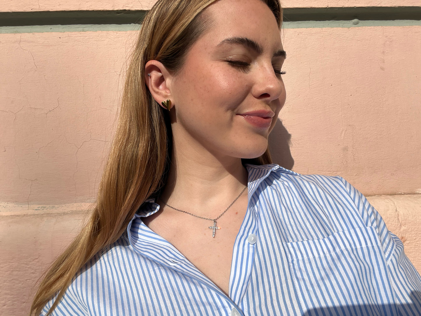 Olivia Heart Stud Earrings