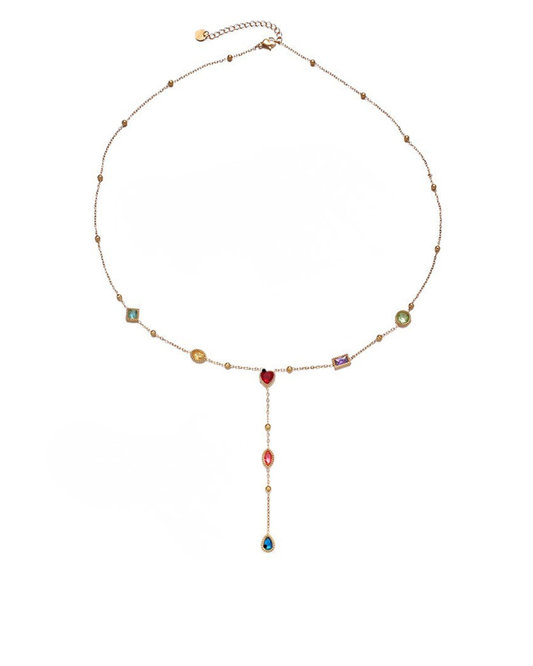 Aisling Multi Color Drop Necklace
