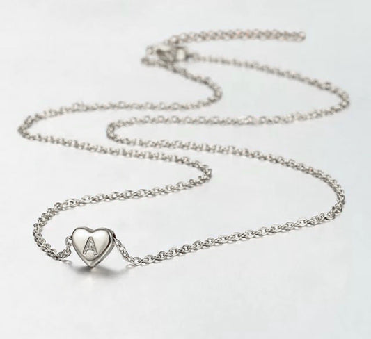 Engraved Initial Necklace