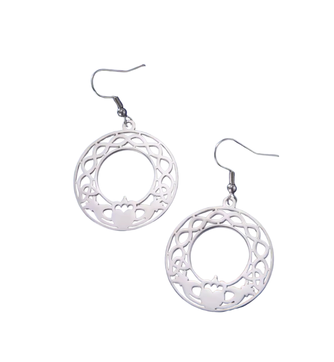 Claddagh Drop Earrings