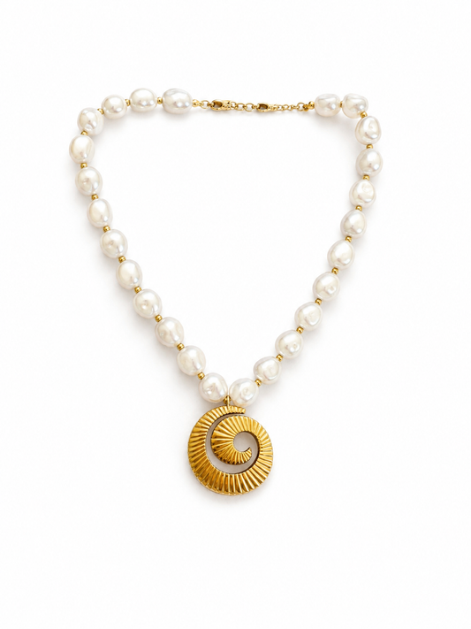 Bari Seashell Pearl Necklace