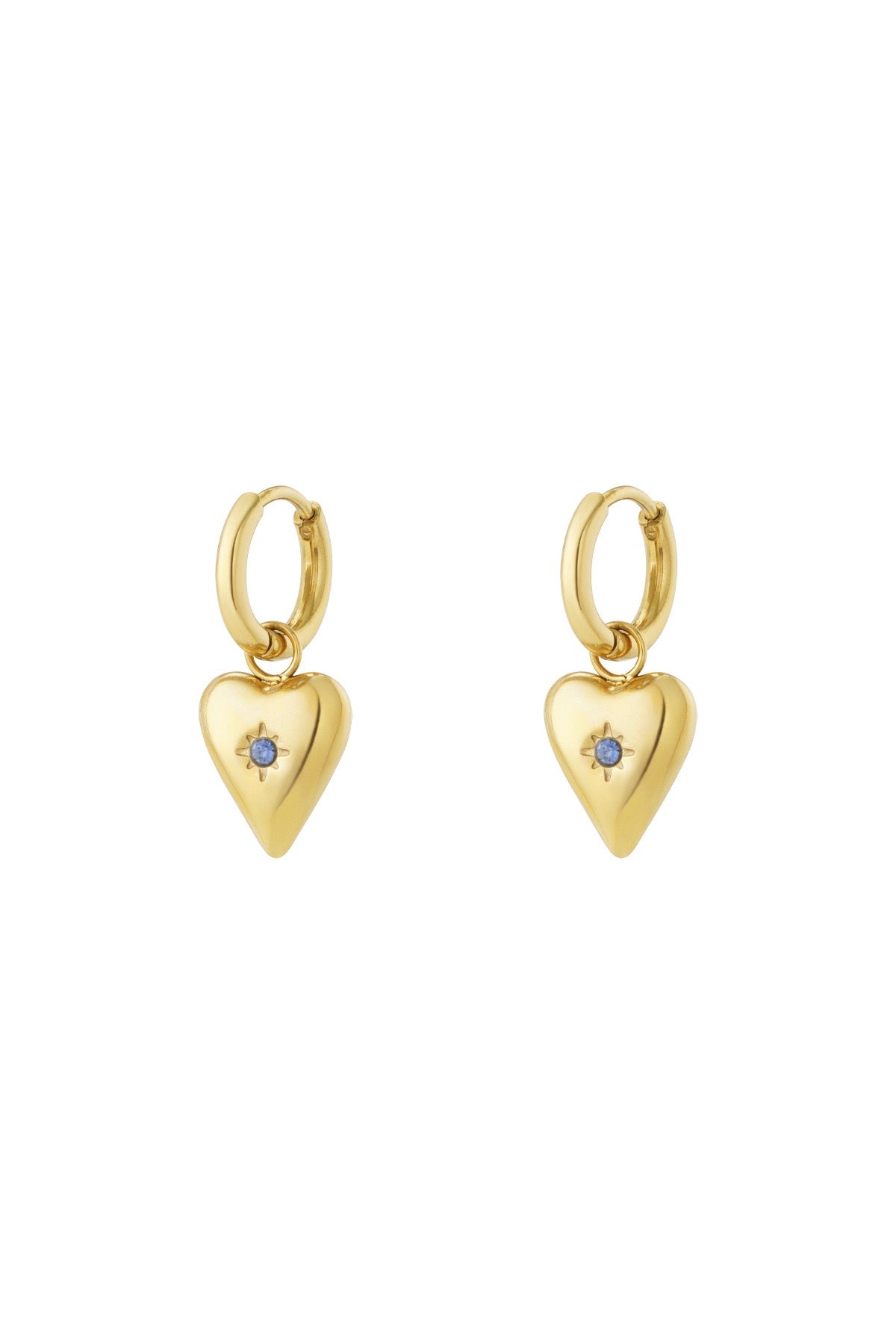 Maria Heart Hoops Earrings