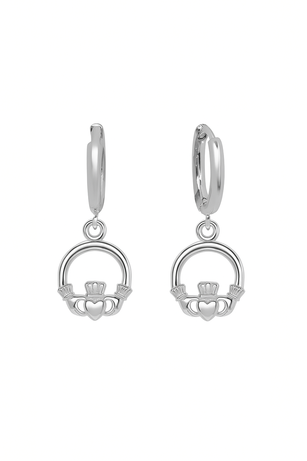 Classic Claddagh Hoop Earrings