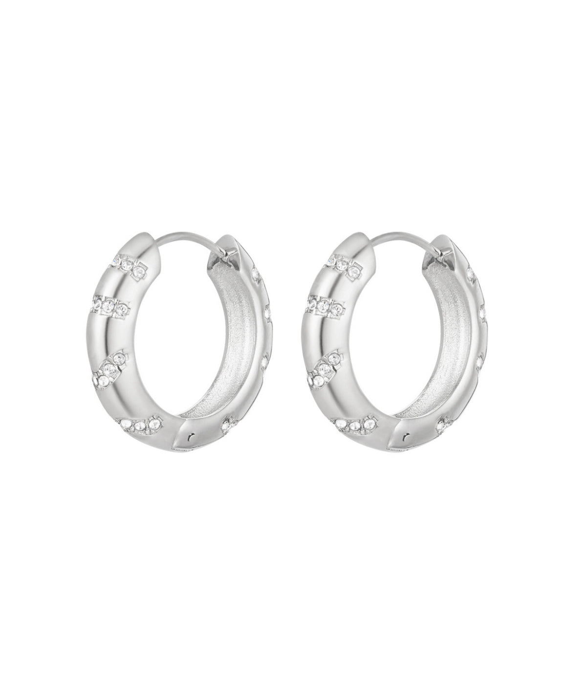 Ava Rhinestone Hoops