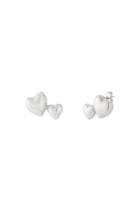 Darcy Heart Stud Earrings